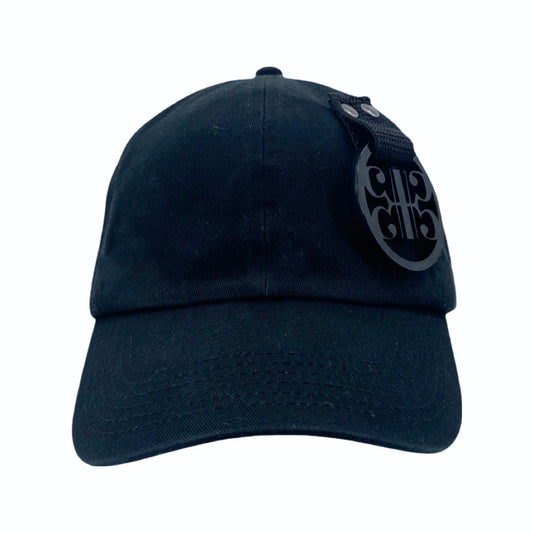 black cap side logo